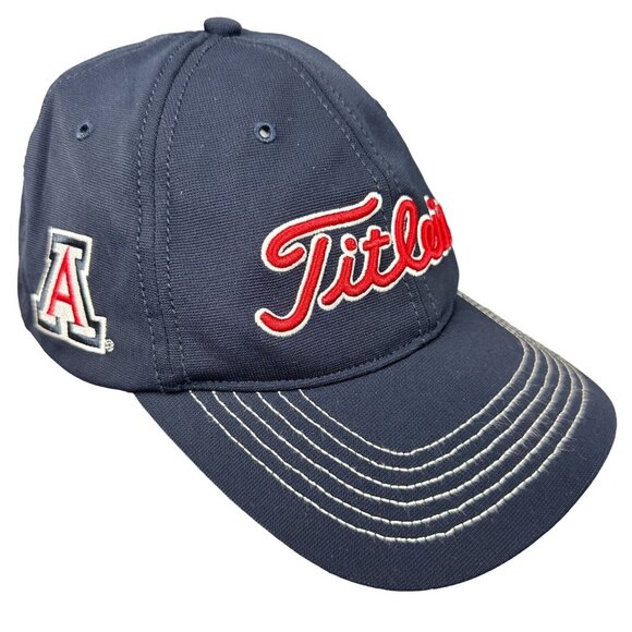 Titleist Other - Titleist Golf Hat University Of Arizona Logo LXL Adjustable Navy Red Embroidered